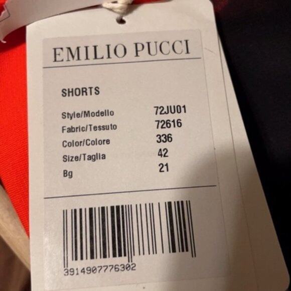 Emilio Pucci Bermuda shorts Melon colored size 8 - Picture 2 of 6